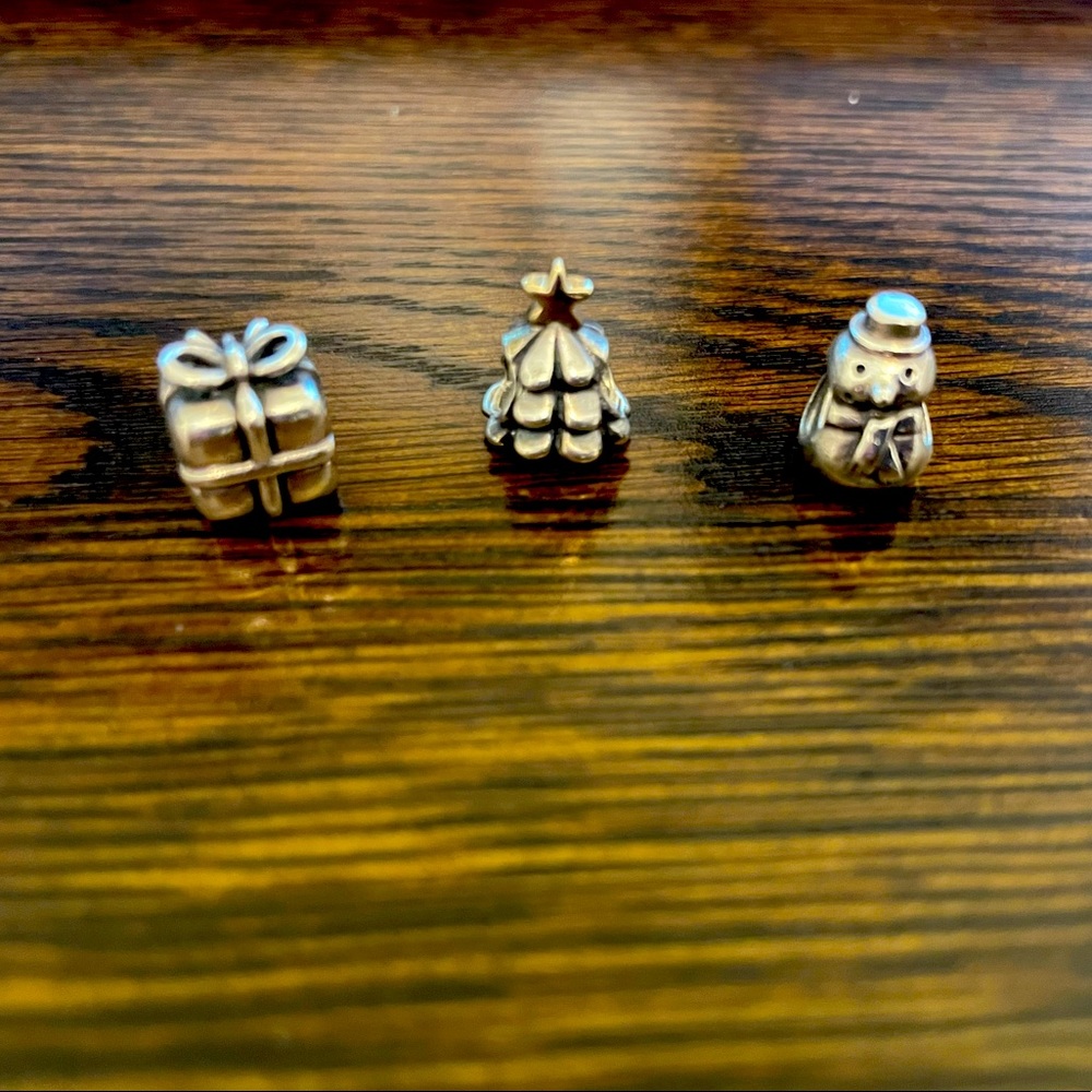 Lot of 3 Pandora Christmas charms